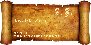Havelda Zita névjegykártya